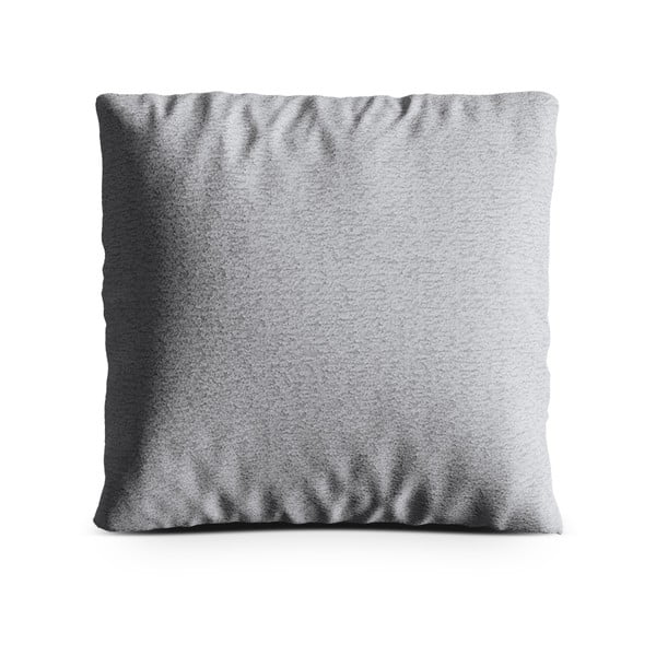 Jasnoszara poduszka na sofę z materiału bouclé Kemi – Cosmopolitan Design