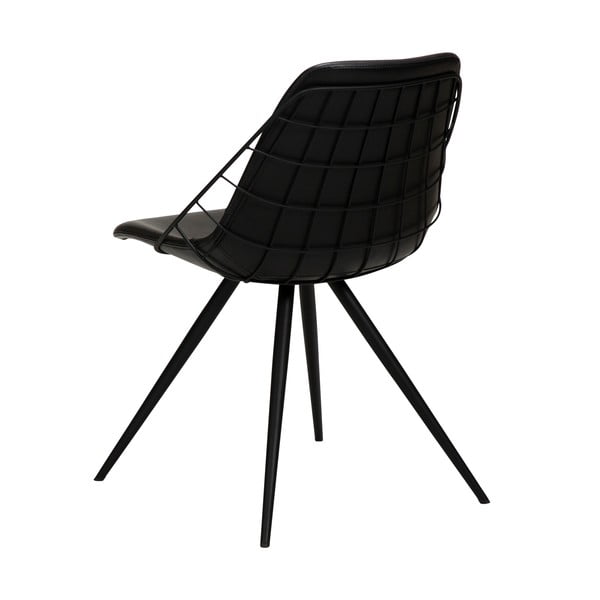 Czarne krzesło z imitacji skóry DAN-FORM Denmark Sway-image-3