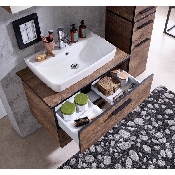 Blat brązowy w dekorze dębu 73x45 cm Set 374 – Pelipal-image-4