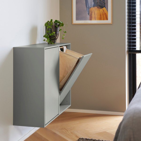 Szaroniebieski ścienny kosz na pranie Laundry Box – ReCollector-image-2