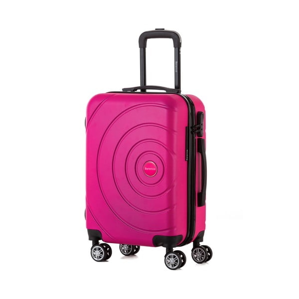 Różowa walizka Berenice Circle, 44 l