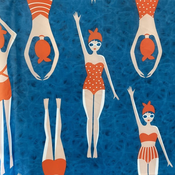 Zasłona prysznicowa 180x200 cm Baigneuses – Spirella-image-1