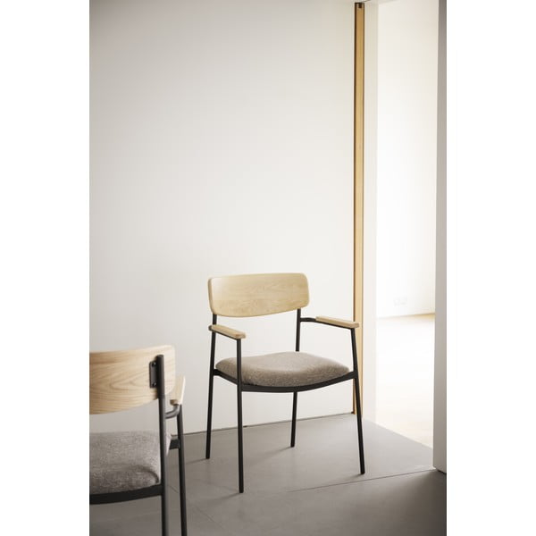 Beżowo-naturalne krzesła zestaw 2 szt. Maymont – Rowico-image-1