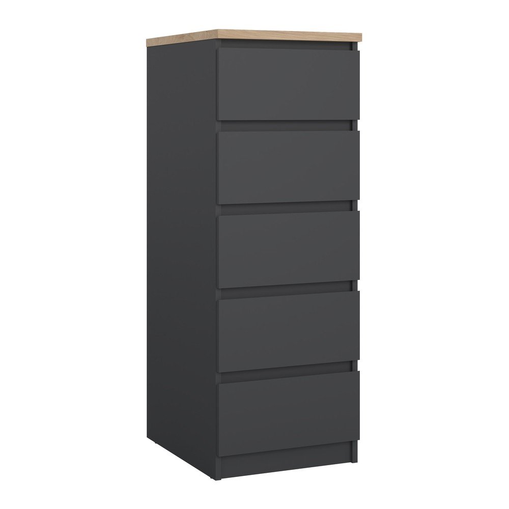 Ciemnoszara komoda 40x111x50 cm Naia – Tvilum
