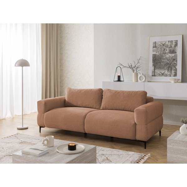 Sofa w kolorze terakoty 217 cm Helio – Ropez-image-2