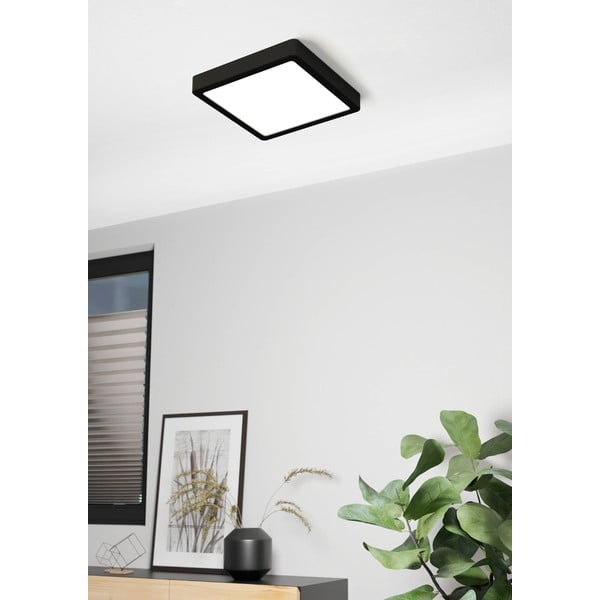 Czarna lampa sufitowa LED 21x21 cm FUEVA 5 – EGLO-image-3