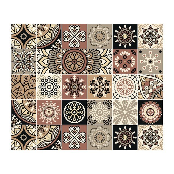 Zestaw 30 naklejek na meble Ambiance Tiles Stickers For Furniture Cineloto Mento, 15x15 cm-image-2