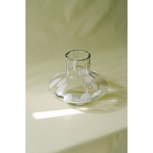 Szklany ręcznie wykonany wazon (wysokość 28 cm) Glom – noo.ma-image-1