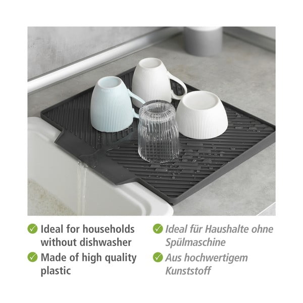 Ciemnoszary ociekacz Wenko Neli, 34x40 cm-image-3