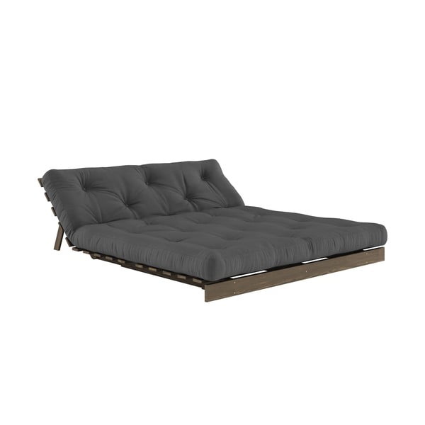 Czarna rozkładana sofa 160 cm Roots – Karup Design-image-4