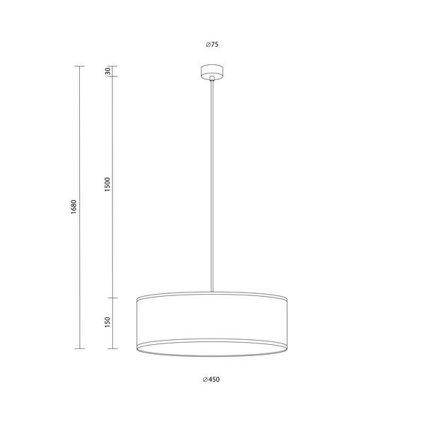 Żółta lampa wisząca Sotto Luce Doce XL, ⌀ 45 cm-image-2