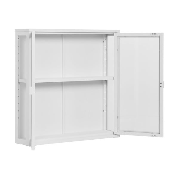 Biała metalowa witryna wisząca 80x80 cm Brisbane – House Nordic-image-2