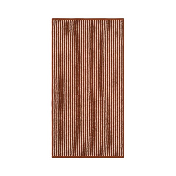 Koniakowy/kremowy bawełniany ręcznik kąpielowy 70x140 cm Dixie – Jotex