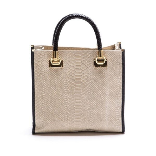 Skórzana torebka Luisa Vannini 8032 Beige-image-1
