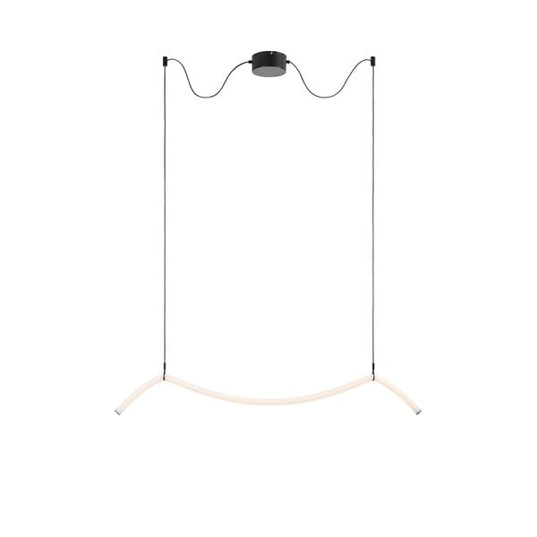 Czarno-biała lampa wisząca LED Melt – Markslöjd