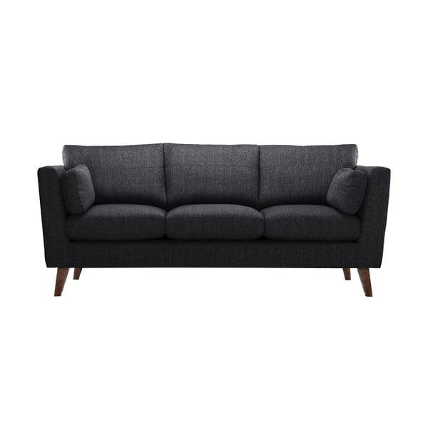 Czarna sofa 3-osobowa Jalouse Maison Elisa