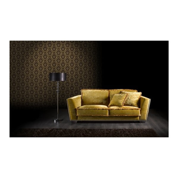 Żółta sofa rozkładana Suinta Dimitri, szer. 240 cm