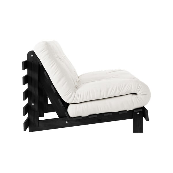 Kremowa rozkładana sofa 140 cm Roots Black Night – Karup Design-image-4