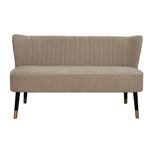 Beżowa sofa  z tkaniny szenilowej 134 cm Glam – Ixia