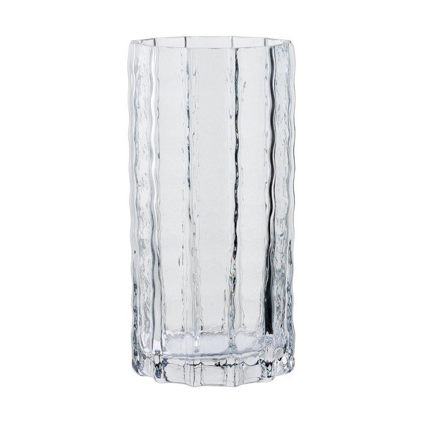 Szary szklany wazon (wysokość 20 cm) – House Nordic