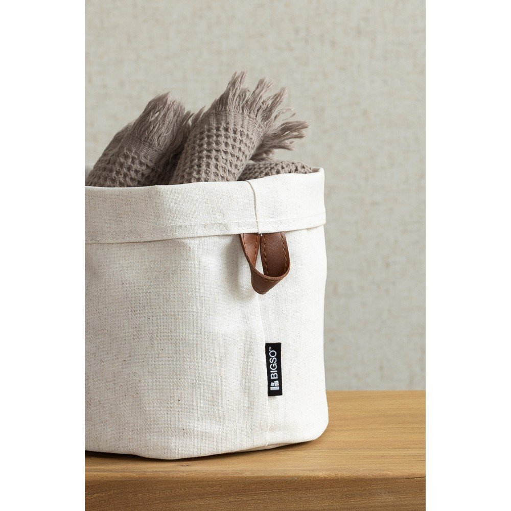 Tekstylny koszyk ø 20x20 cm Soft Storage Round – Bigso (zdjęcie 3)