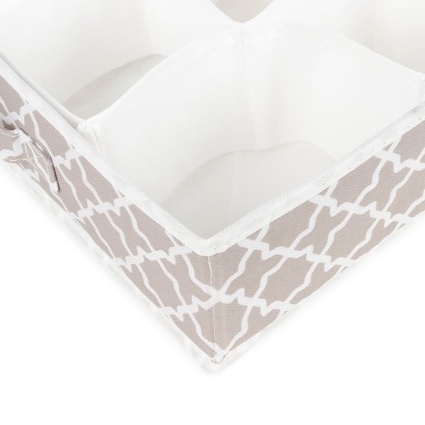 Beżowy organizer do szuflady z 16 przegródkami Compactor, 40x40 cm-image-4