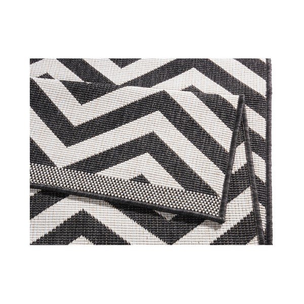 Czarno-kremowy wytrzymały chodnik dwustronny Bougari Twin Supreme Mismo, 80x350 cm-image-4
