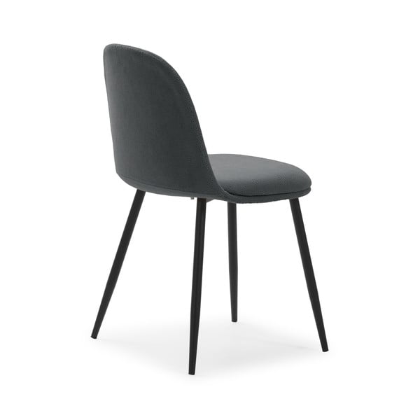 Ciemnoszare krzesła zestaw 4 szt. Malila – Marckeric-image-3