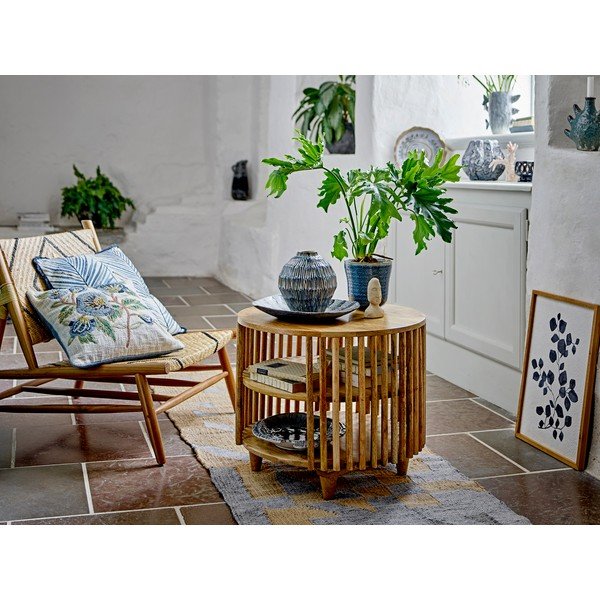 Okrągły stolik z litego drewna mango w naturalnym kolorze ø 60 cm Sali – Bloomingville-image-4