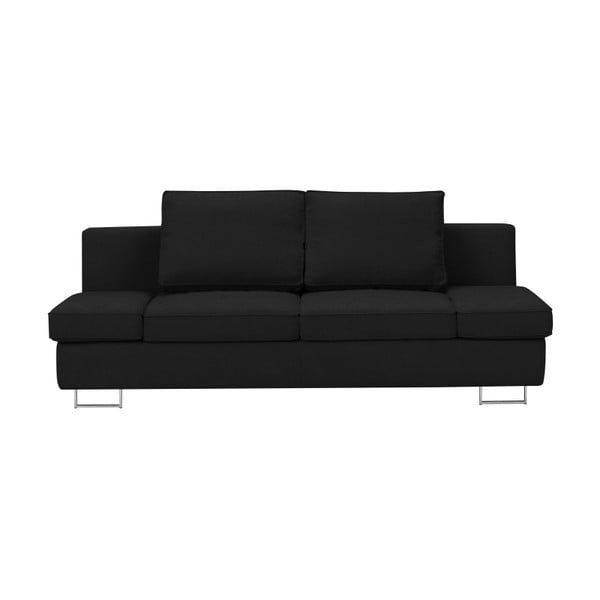 Czarna 2-osobowa sofa rozkładana Windsor & Co Sofas Iota