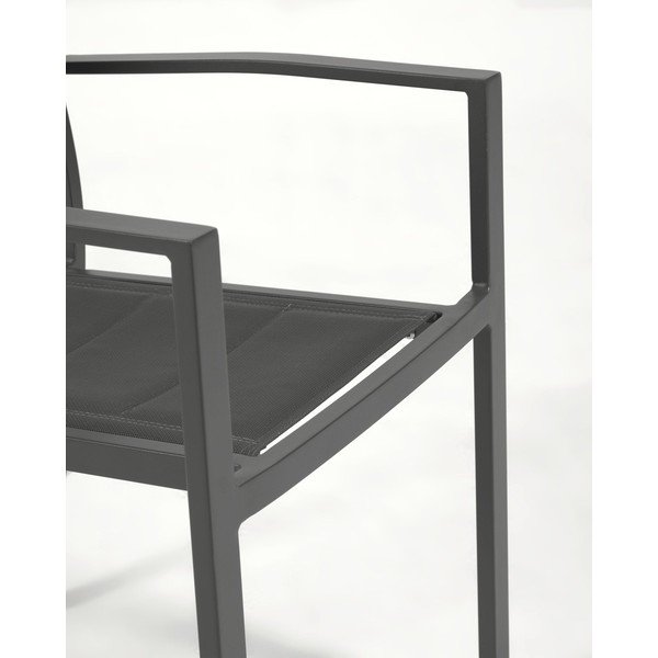Szare aluminiowe krzesło zewnętrzne Kave Home Sirley-image-4