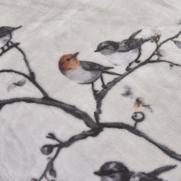 Szara pościel jednoosobowa z mikropluszu 140x200 cm Ronja – My House-image-3