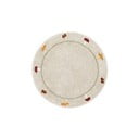 Beżowy bawełniany dywan dziecięcy tkany ręcznie odpowiedni do prania ø140 cm Chanterelle – Lorena Canals