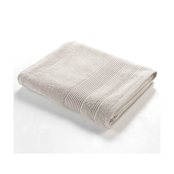 Beżowy bawełniany ręcznik kąpielowy frotte 90x150 cm Tendresse – douceur d'intérieur