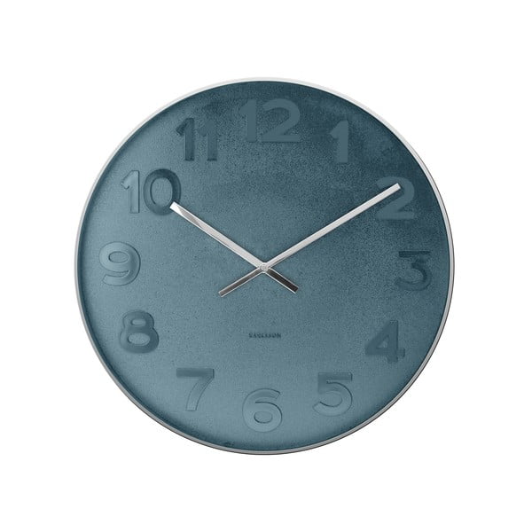 Niebieski zegar Present Time Mr. Blue
