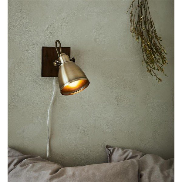 Brązowy kinkiet Markslöjd Native, wys. 18,5 cm-image-2