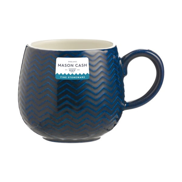 Czerwony kubek 350 ml Embossed Chevron – Mason Cash-image-1