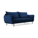 Niebieska aksamitna sofa 160 cm Vienna – Cosmopolitan Design
