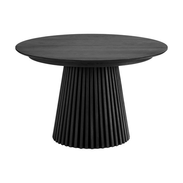 Okrągły rozkładany stół z dodatkowym blatem z blatem w dekorze dębu ø 120 cm Osaka – House Nordic