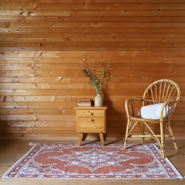 Pomarańczowy dywan dziecięcy 100x150 cm Lalitha – Nattiot-image-1