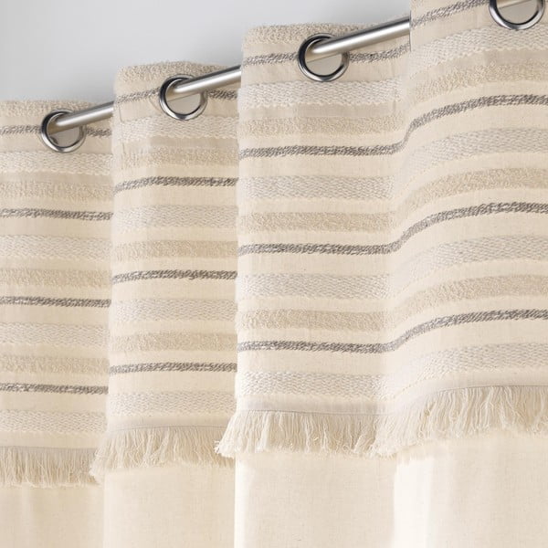 Zasłona w naturalnym kolorze 140x180 cm Atlas – douceur d'intérieur-image-1