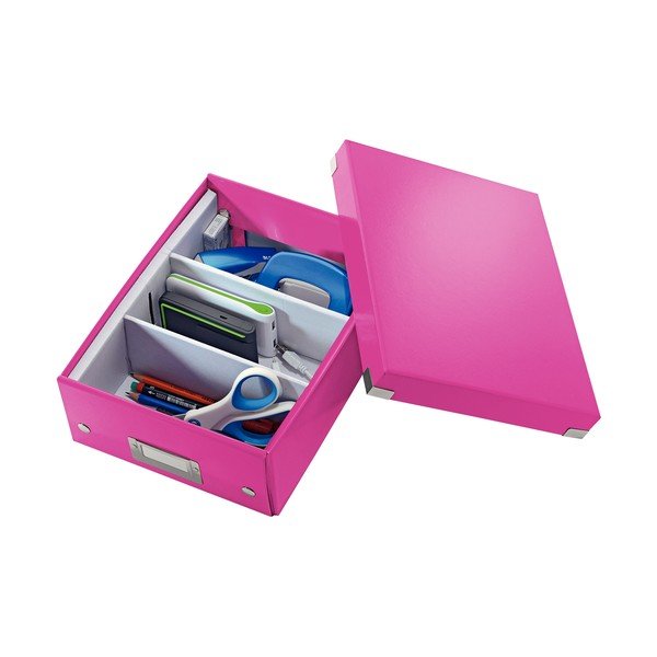 Różowe pudełko z przegródkami Click&Store – Leitz-image-3