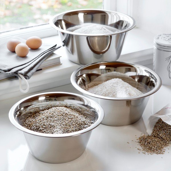 Zestaw misek kuchennych ze stali nierdzewnej Steel Function