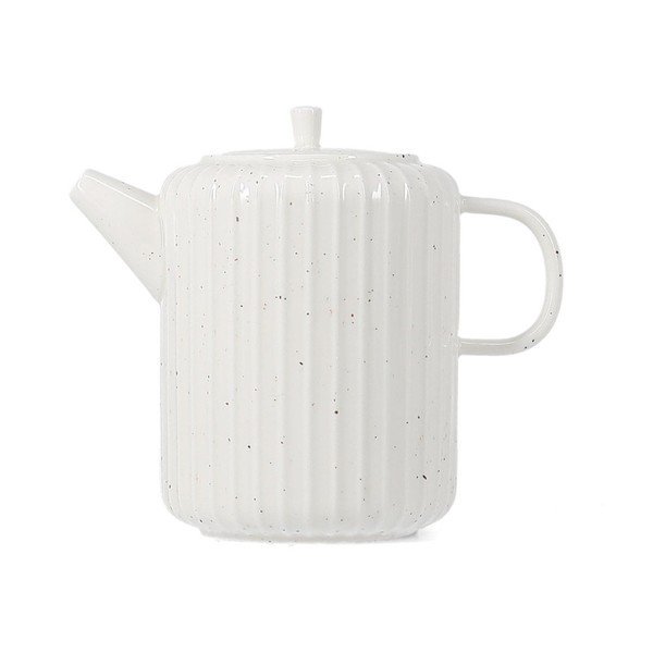 Biały dzbanek do herbaty new bone china 540 ml Ora Gloss – Salt&Pepper