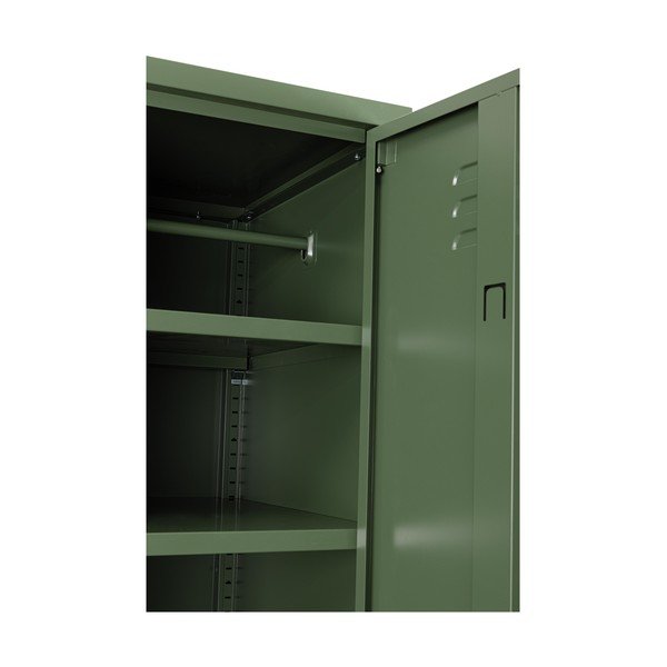 Ciemnozielona metalowa szafka z zamkiem 38x185x46 cm Cambridge – Yes Everyday-image-3