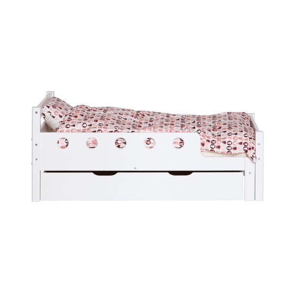 Biała szuflada pod łóżko dziecięce 70x140 cm White Junior – Flexa-image-2