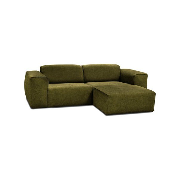 Zielona sofa 3-osobowaz pufem Cosmopolitan Design Phoenix-image-1