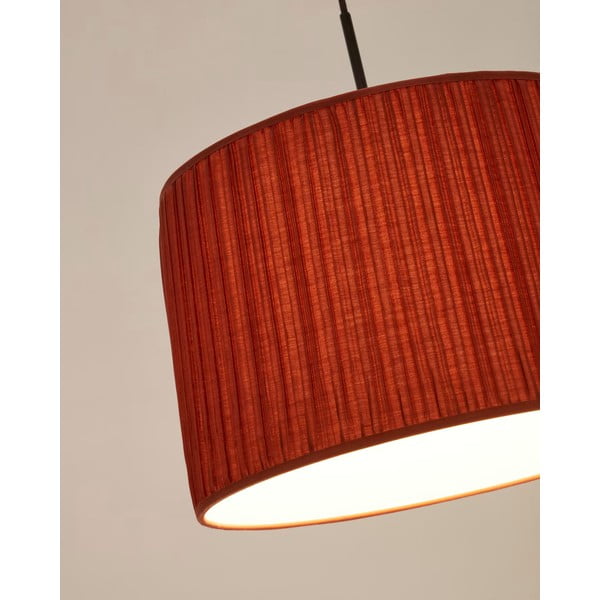 Czerwony tekstylny abażur ø 50 cm Guash – Kave Home-image-2