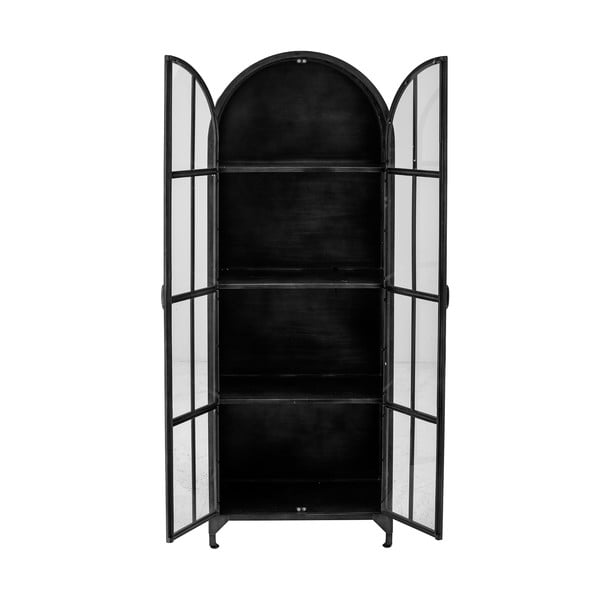Czarna metalowa witryna 56,5x152,5 cm Papole – Bloomingville-image-3
