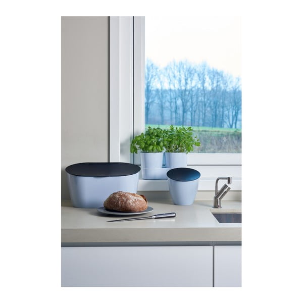 Czarny kosz na śmieci na blat kuchenny Mepal Calypso, 2,2 l-image-1